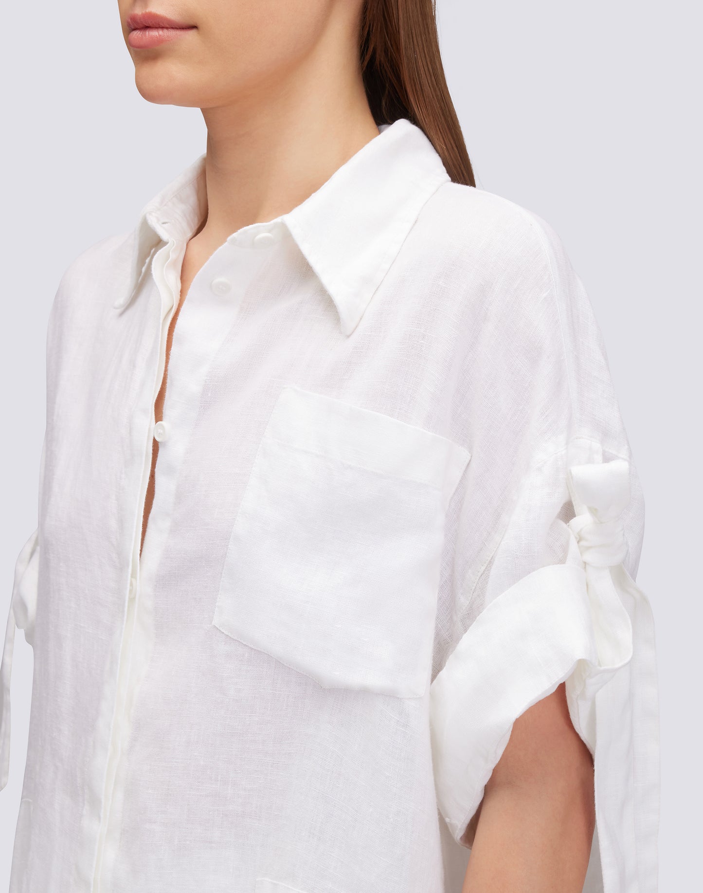 GARMENT DYED LINEN SHIRT