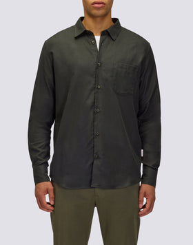 MEN'S LONG-SLEEVED COTTON GABARDINE SHIRT