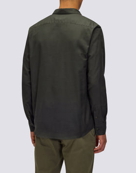 MEN'S LONG-SLEEVED COTTON GABARDINE SHIRT