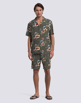 MEN'S PRINTED VISCOSE POPLIN WALKSHORT