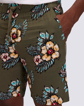 WALKSHORT UOMO STAMPATO IN VISCOSA POPELINE