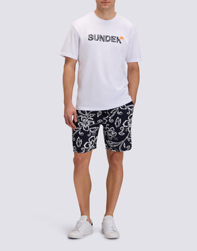 MEN'S PRINTED VISCOSE POPLIN WALKSHORT