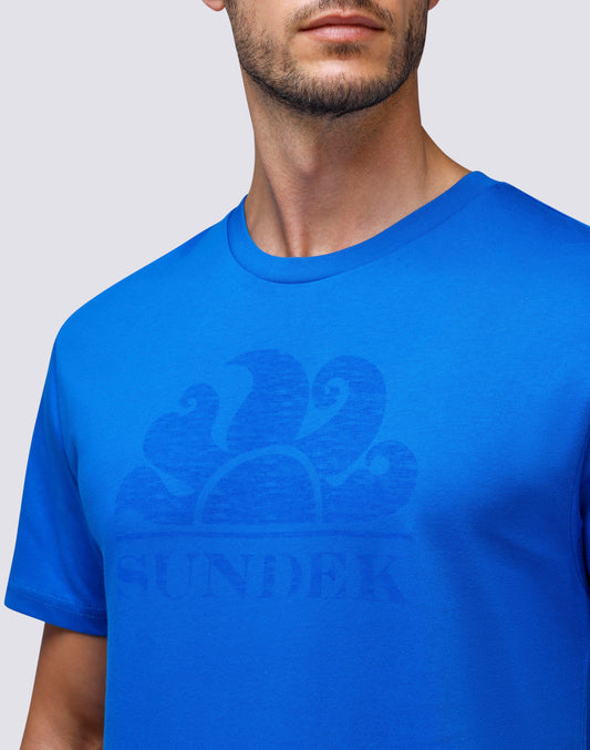 T-SHIRT MANICHE CORTE CON LOGO