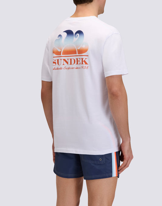 T-SHIRT NEW HERBERT À COL ROND AVEC MAXI-LOGO