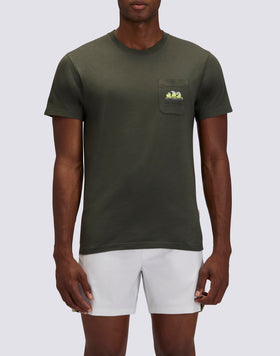 T-SHIRT NEW HERBERT À COL ROND AVEC MAXI-LOGO