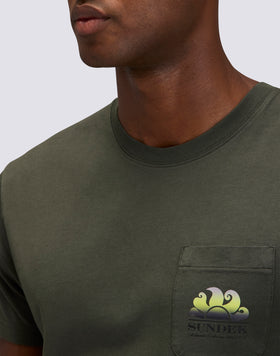 T-SHIRT NEW HERBERT À COL ROND AVEC MAXI-LOGO