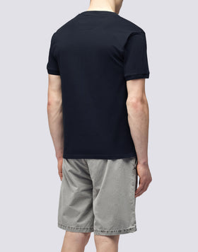 NEW DEY GARMENT DYED CREW NECK T-SHIRT WITH LOGO