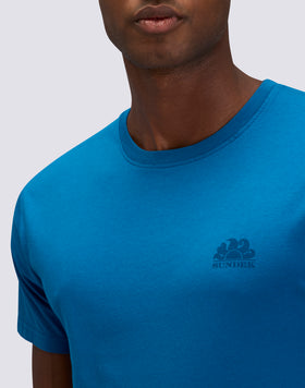 T-SHIRT À COL ROND AVEC LOGO