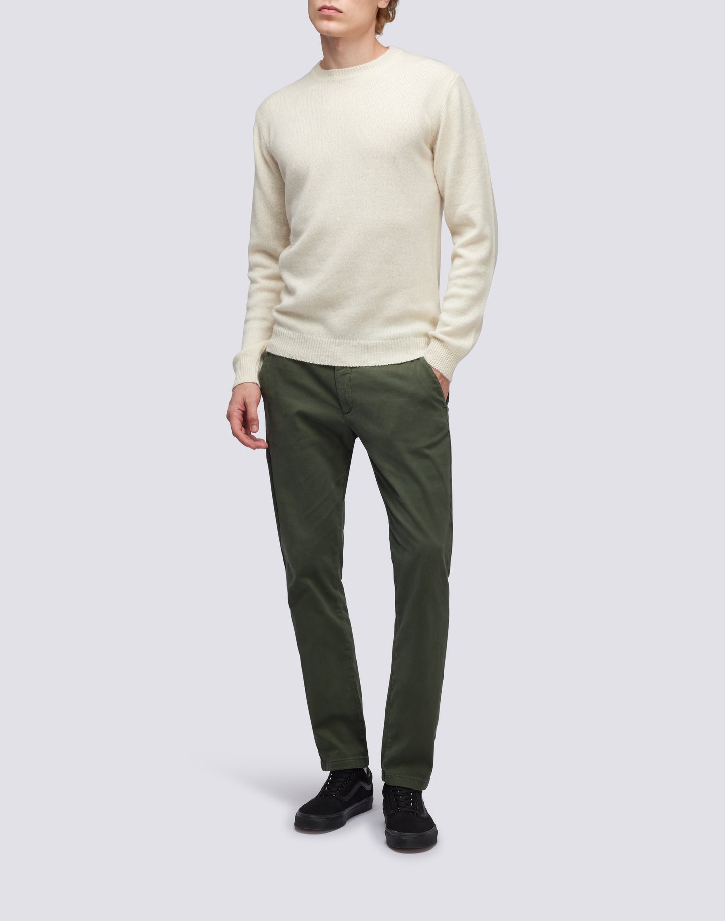 PANTALONI IN TWILL DI COTONE HARLAND