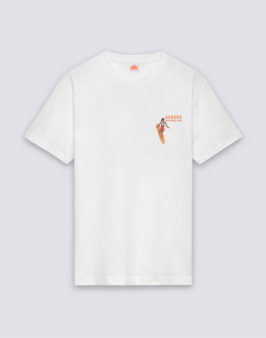 MEN'S ROUND NECK T-SHIRT WITH PRINT AND EMBROIDERY