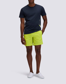 T-SHIRT HOMME À COL ROND AVEC LOGO IMPRIMÉ VERTICAL