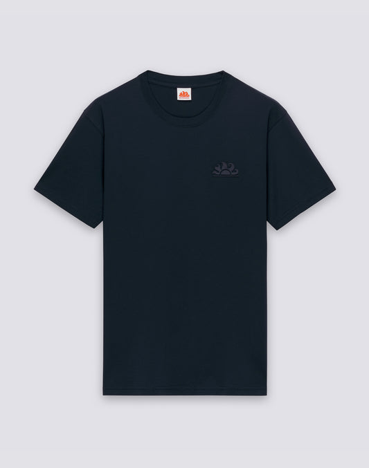 MEN'S CREW NECK T-SHIRT WITH EMBOSSED LOGO