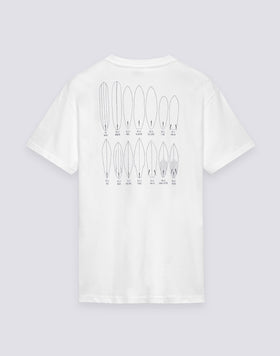 MEN'S CREW NECK T-SHIRT WITH OLD SCHOOL SURF PRINT