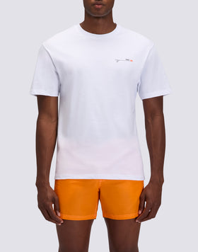 MEN'S CREW NECK T-SHIRT WITH OLD SCHOOL SURF PRINT