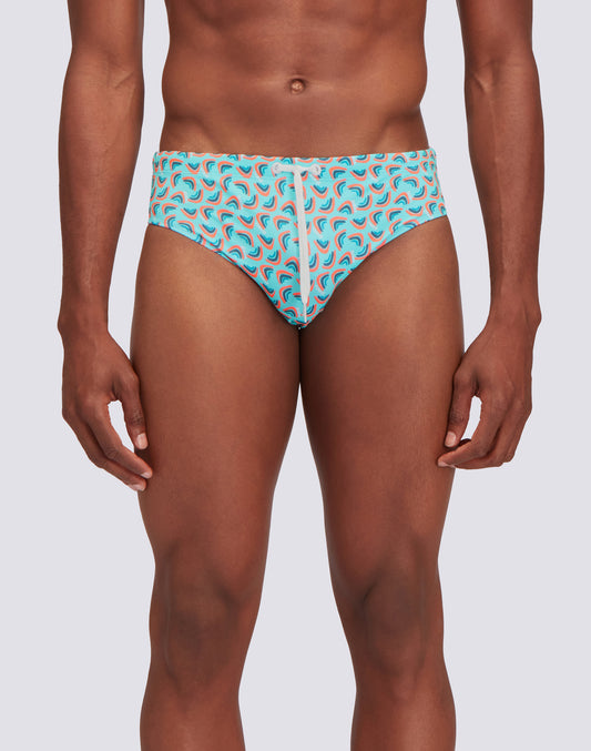 AUGUST BRIEF WITH MINI RAINBOWS PRINT