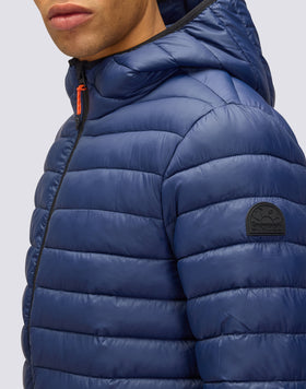 MEN'S 100-GRAM SHORT DOWN JACKET WITH HOOD