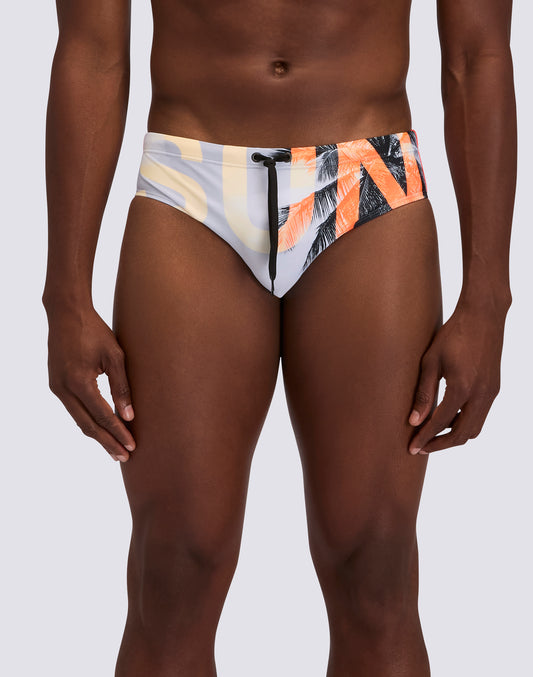 SLIP MARE UOMO CON LOGO E STAMPA L.A DREAM