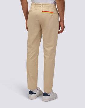 PANTALONI CHINO IN TWILL STRETCH