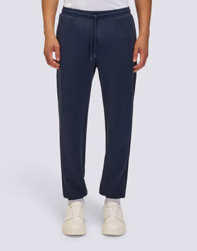 MEN'S TROUSERS WITH ELASTIC WAIST IN RECYCLED INTERLOCK
