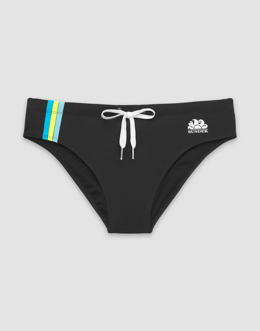 BAÑADOR CON DETALLE TRICOLOR