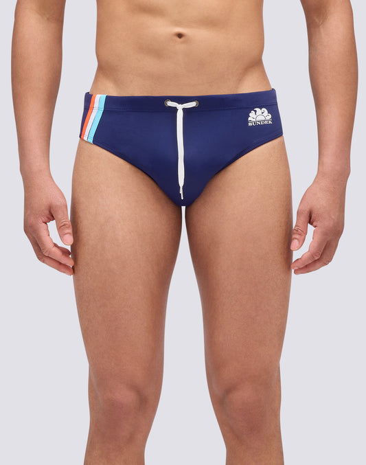 BRIEFS WITH TRICOLOUR DETAIL