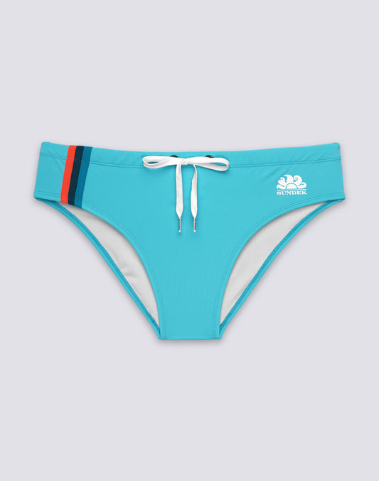 BAÑADOR CON DETALLE TRICOLOR