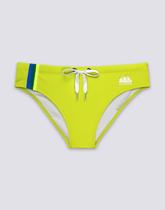 BAÑADOR CON DETALLE TRICOLOR