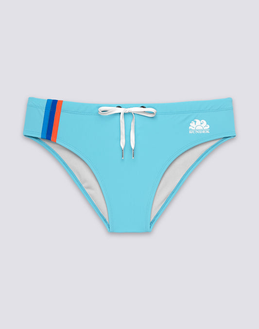BAÑADOR CON DETALLE TRICOLOR