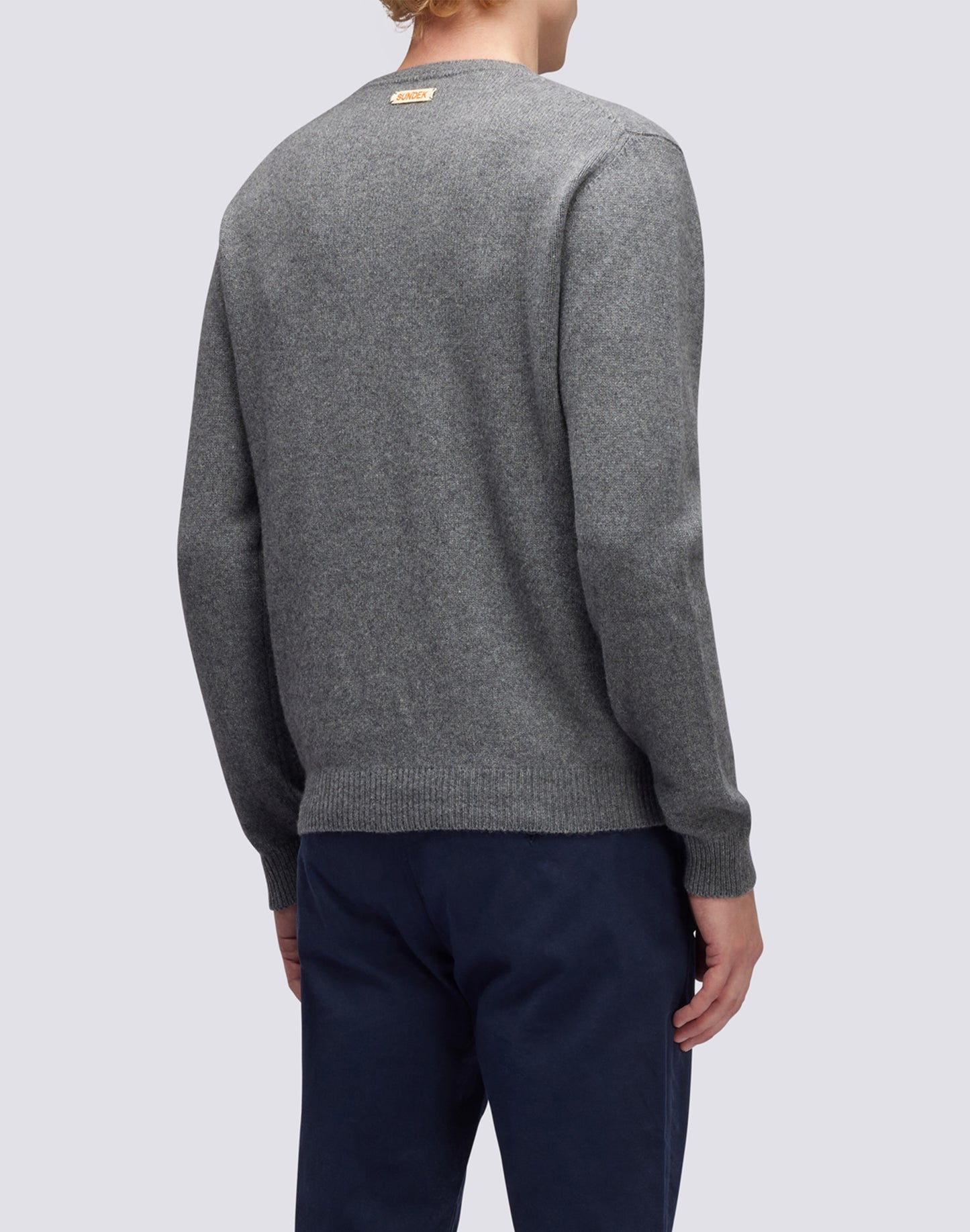 CREW NECK CASHMERE BLEND SWEATER