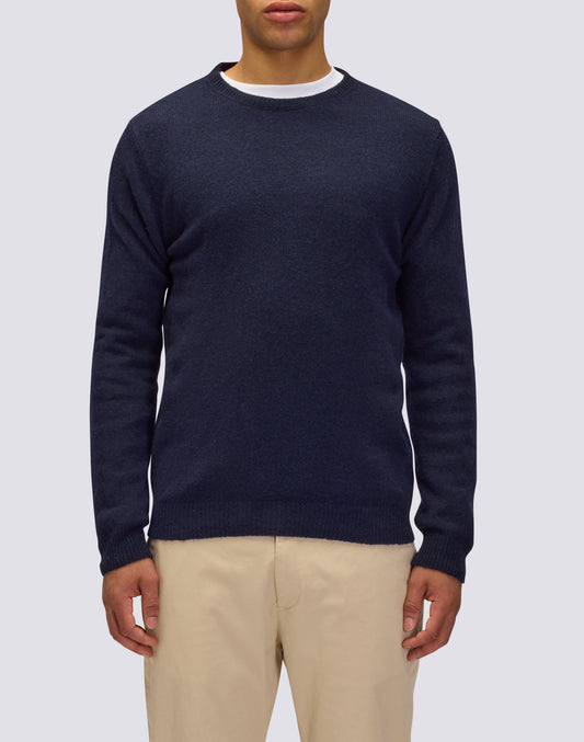 MEN'S CREW NECK SWEATER IN WOOL BLEND