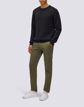 MEN'S CREW NECK SWEATER IN MERINO WOOL AND CASHMERE