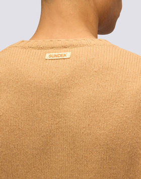 MEN'S CREW NECK SWEATER IN MERINO WOOL AND CASHMERE