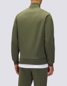 SUDADERA CON CREMALLERA COMPLETA Y DETALLE TRICOLOR