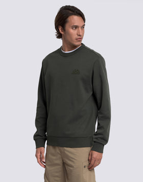 MEN'S CREW NECK SWEATSHIRT IN RECYCLED INTERLOCK COTTON