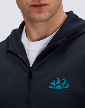 SWEAT À CAPUCHE POUR HOMME EN COTON INTERLOCK RECYCLÉ