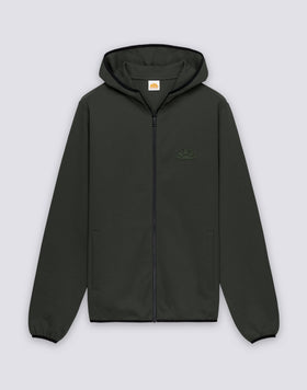 MEN'S HOODIE IN RECYCLED INTERLOCK COTTON