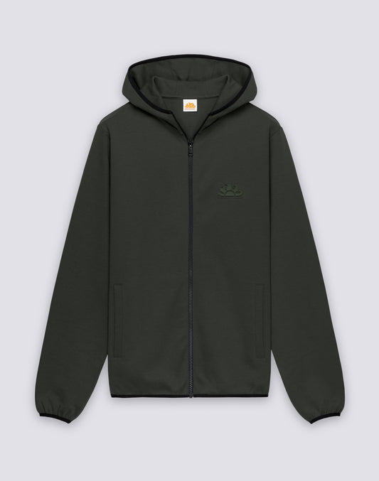 SWEAT À CAPUCHE POUR HOMME EN COTON INTERLOCK RECYCLÉ