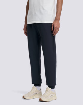 PANTALONI LUNGHI UOMO A VITA ELASTICATA IN COTONE INTERLOCK RICICLATO