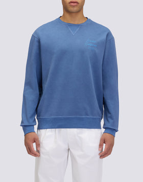 SWEAT-SHIRT HOMME À COL ROND TEIN EN PIÈCE