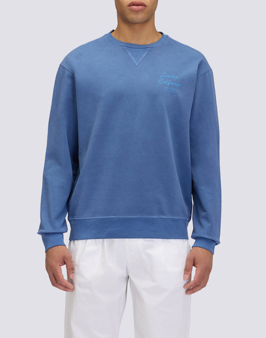 SWEAT-SHIRT HOMME À COL ROND TEIN EN PIÈCE