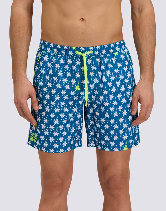 COSTUME DA BAGNO UOMO LUNGHEZZA MEDIA VITA ELASTICATA STAMPA UPSIDE DOWN IN POLIESTERE RICICLATO REPREVE®