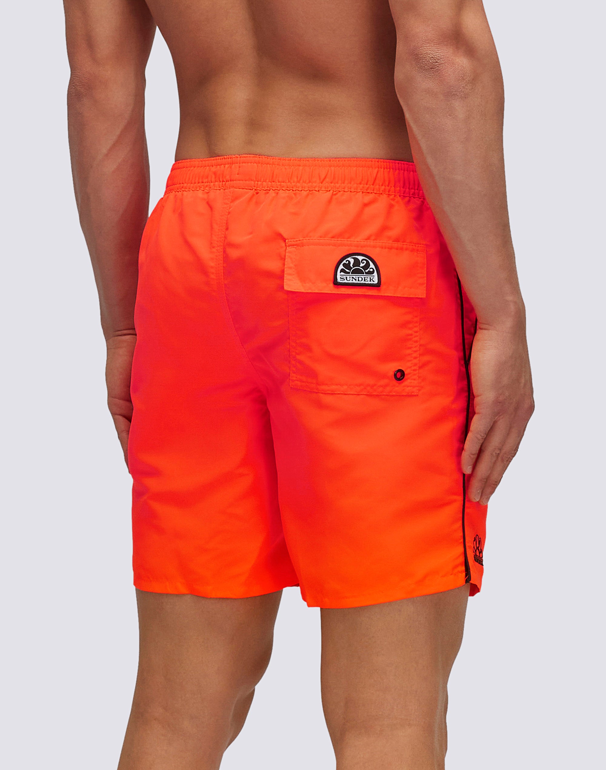 Sundek stretch waist mid-length swim trunks M420BDTA100-04702 – SUNDEK