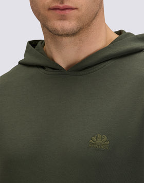 SWEAT-SHIRT DÉGASTÉ POUR HOMME AVEC CAPUCHE ET POCHE KANGOUROU