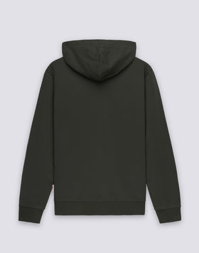 SUDADERA DE HOMBRE DE ALGODÓN DESLARA CON CREMALLERA COMPLETA Y CAPUCHA