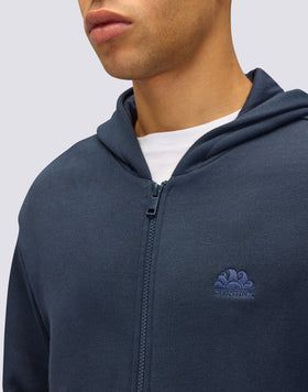 MEN'S HOODED SWEATSHIRT WITH CENTRAL ZIP