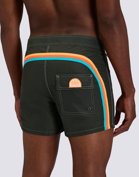 ICONIC TAFFETA FIXED WAIST SHORT SWIMSUIT