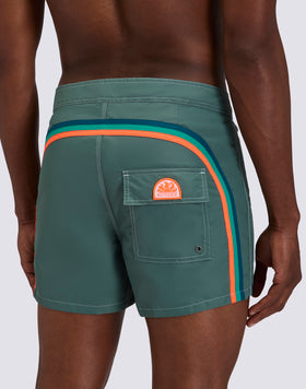 SHORT DE BAIN COURT TAILLE FIXE TAFFETA ICONIQUE