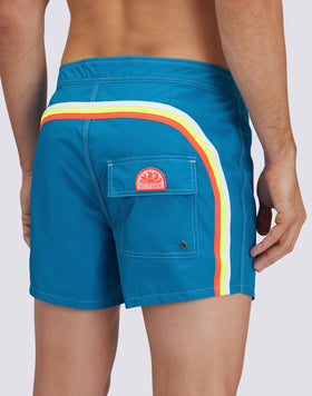 SHORT DE BAIN COURT TAILLE FIXE TAFFETA ICONIQUE