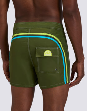 BAÑADOR CORTO CON CINTURA FIJA TAFETA ICÓNICA