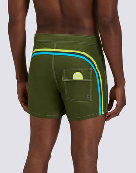 BAÑADOR CORTO CON CINTURA FIJA TAFETA ICÓNICA